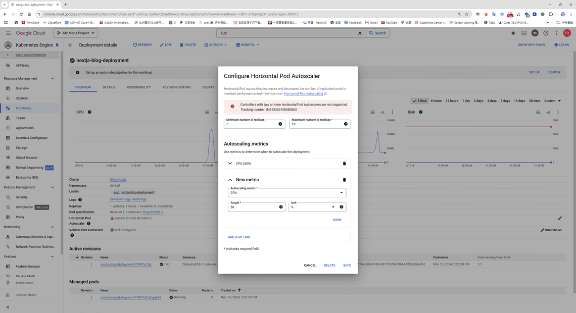 Set up HorizontalPodAutoscaler